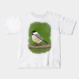 Black-Capped Chickadee Kids T-Shirt